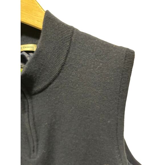 Fairway & Greene golf sweater vest  F&G gray 1/4 zip NWOT sz medium l - Picture 3 of 6